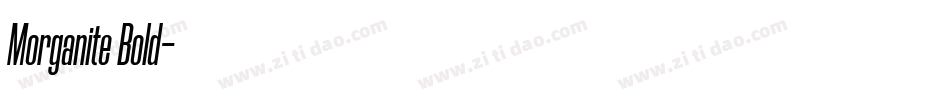Morganite Bold字体转换